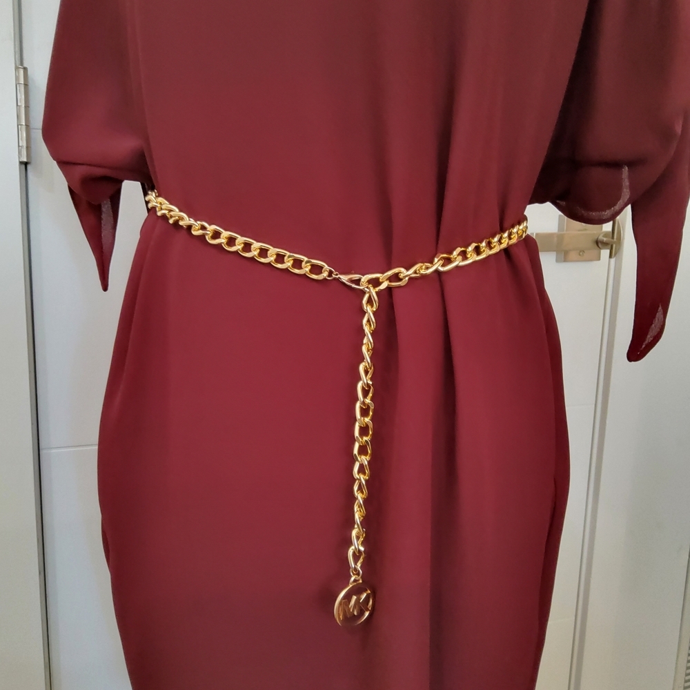 Michael Kors Gold Logo Chain Belt